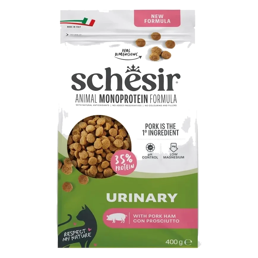 Schesir pienso animal protein urinary jamón 400 gr para gatos