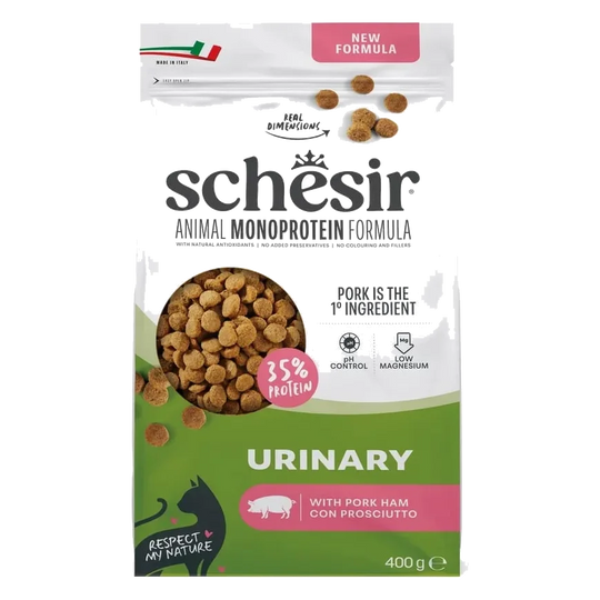 Schesir pienso animal protein urinary jamón 400 gr para gatos