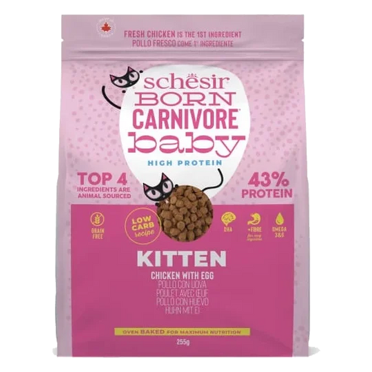 Schesir pienso born carnivore kitten pollo con huevo 1,25 kg para gatos
