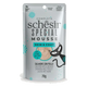 Schesir pouch mousse piel y pelaje salmón con pollo para gatos