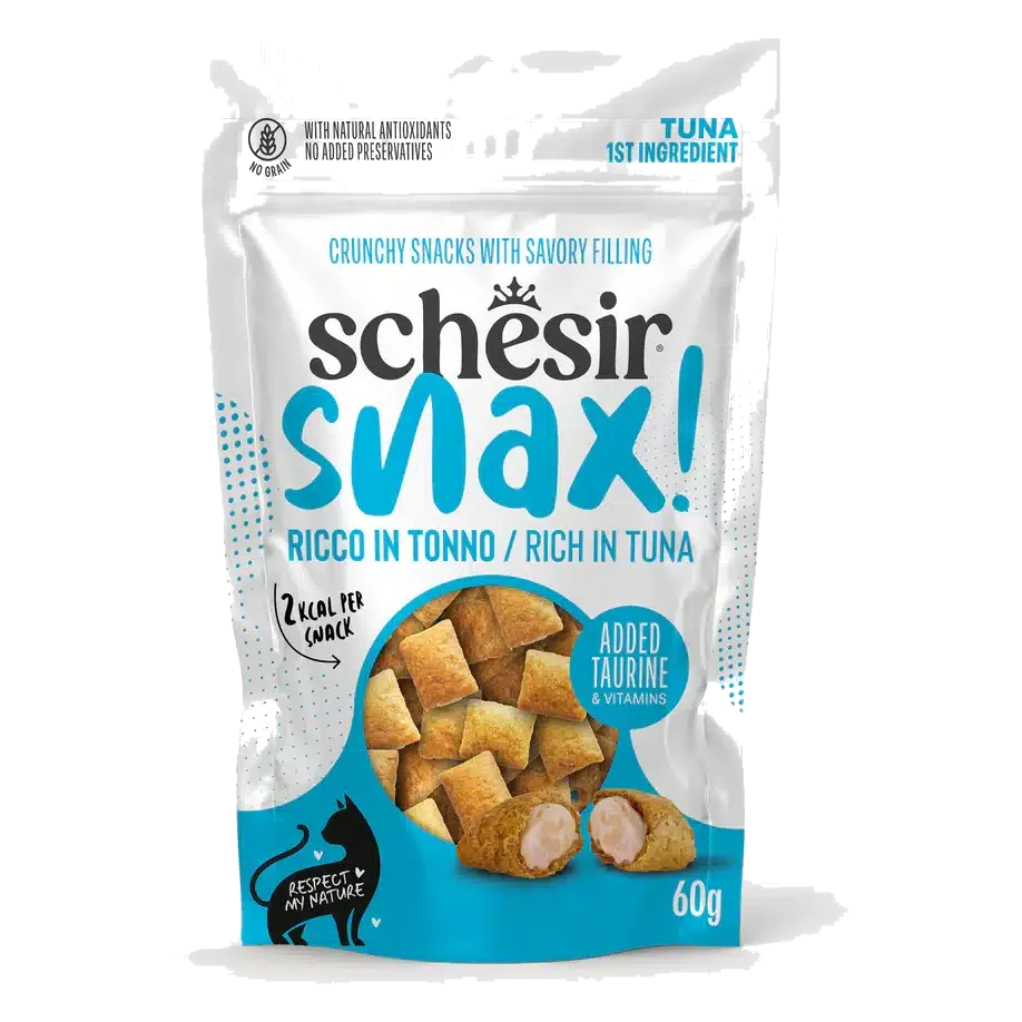 Schesir snack snax¡ atún 60 gr para gatos