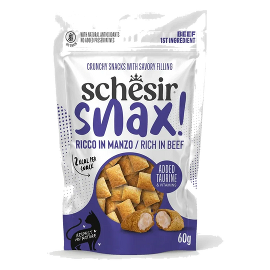 Schesir snack snax¡ buey 60 gr para gatos