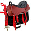 Silla de montar de cuero completa con accesorios, 8 piezas - vista 4