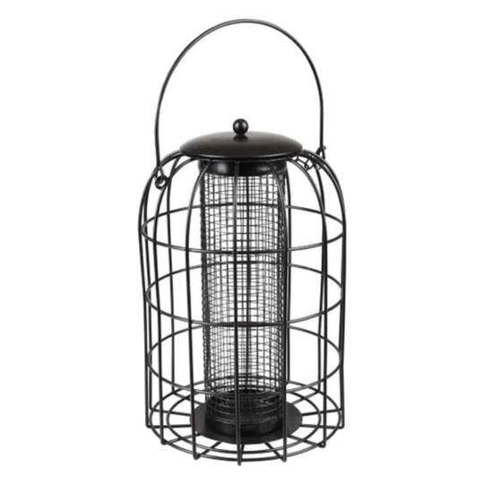 Silo comedero ylva negro para pájaros