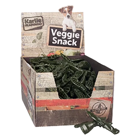 Snack dental Veggie con clorofila para perros, 10 y 16 cm