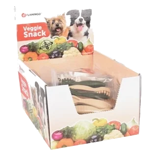 Snack dental veggie en forma de cepillo para perros, 7,5 y 10 cm