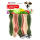 Snack dental veggie en forma de cepillo para perros, en blíster