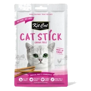 Snack para gatos Kit Cat Cat Stick pollo, pato y arándanos