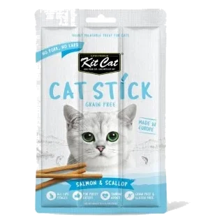 Snack para gatos Kit Cat Cat Stick salmón y vieira 15 g