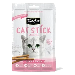 Snack para gatos Kit Cat Cat Stick salmón y marisco 15 g