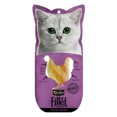 Snack para gatos Kit Cat FilletFresh pollo a la parrilla 30 g
