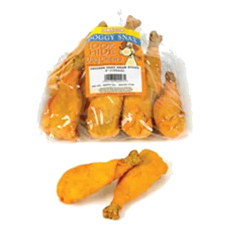 Snacks de piel Muslo de pollo, 10 unidades para perros