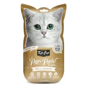 Snacks para gatos Kit Cat PurrPuree Plus atún urinario 60 g