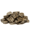 Snacks redondos de bacalao para perros