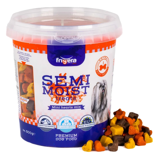 Snacks semihúmedos minicorazones 500 g para perros