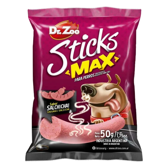 Sticks Max sabor salchicha Dr. Zoo 50 g para perros