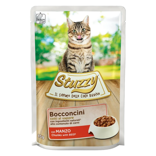 Stuzzy Cat Sobres Buey 85 gr para gatos