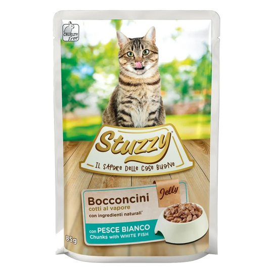 Stuzzy Cat Sobres Pescado blanco 85 gr para gatos