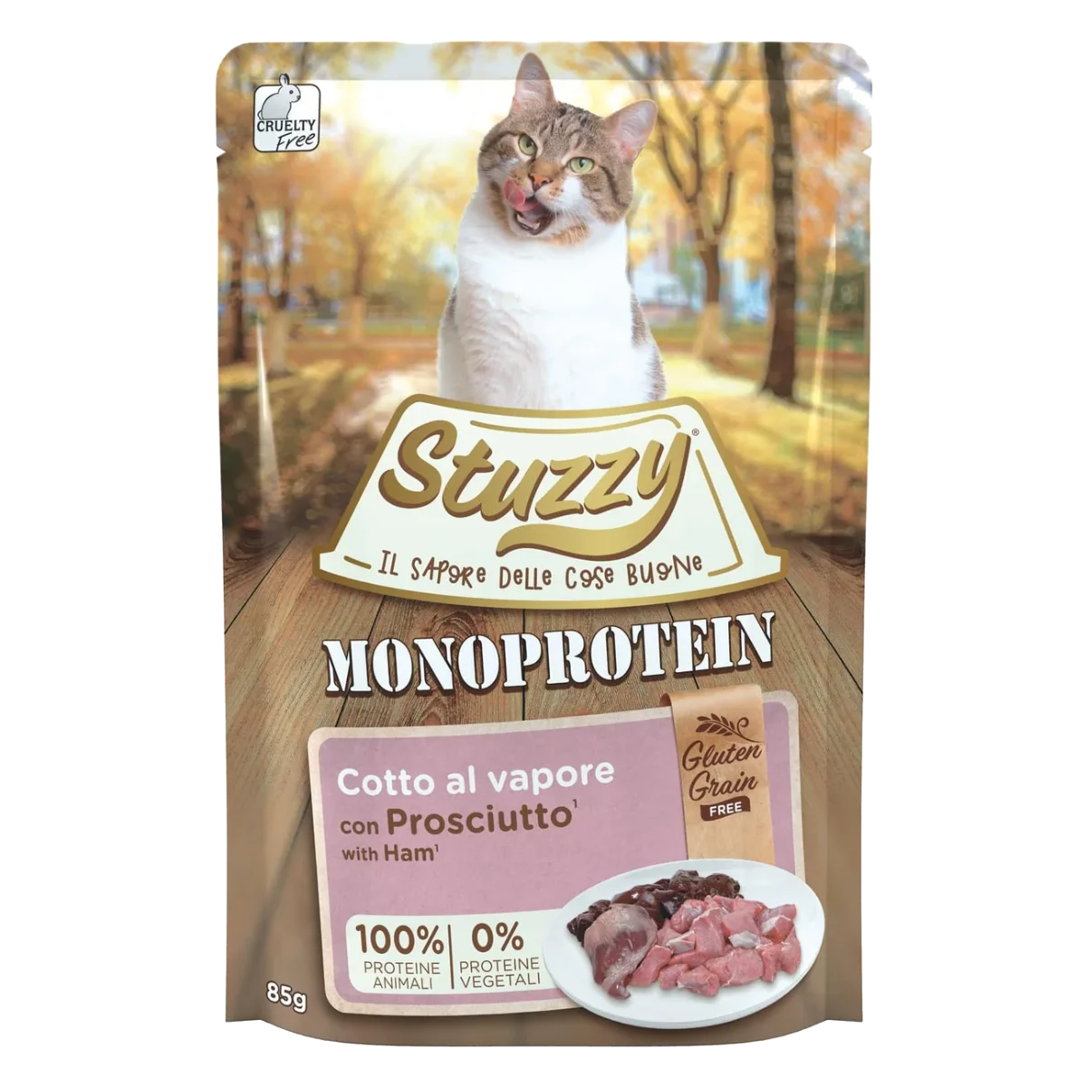 Stuzzy GrainFree Monoprotein Jamón 85g para gatos
