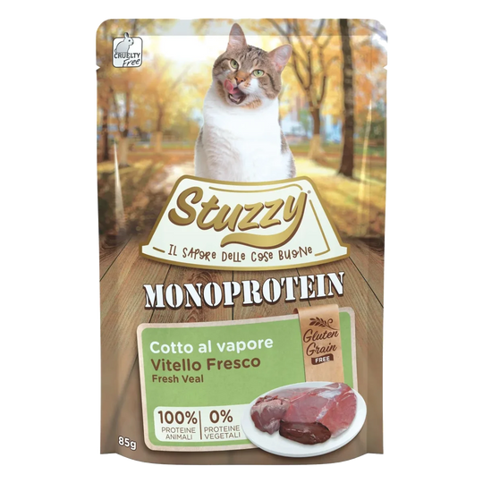 Stuzzy GrainFree Monoprotein Ternera fresca 85g para gatos