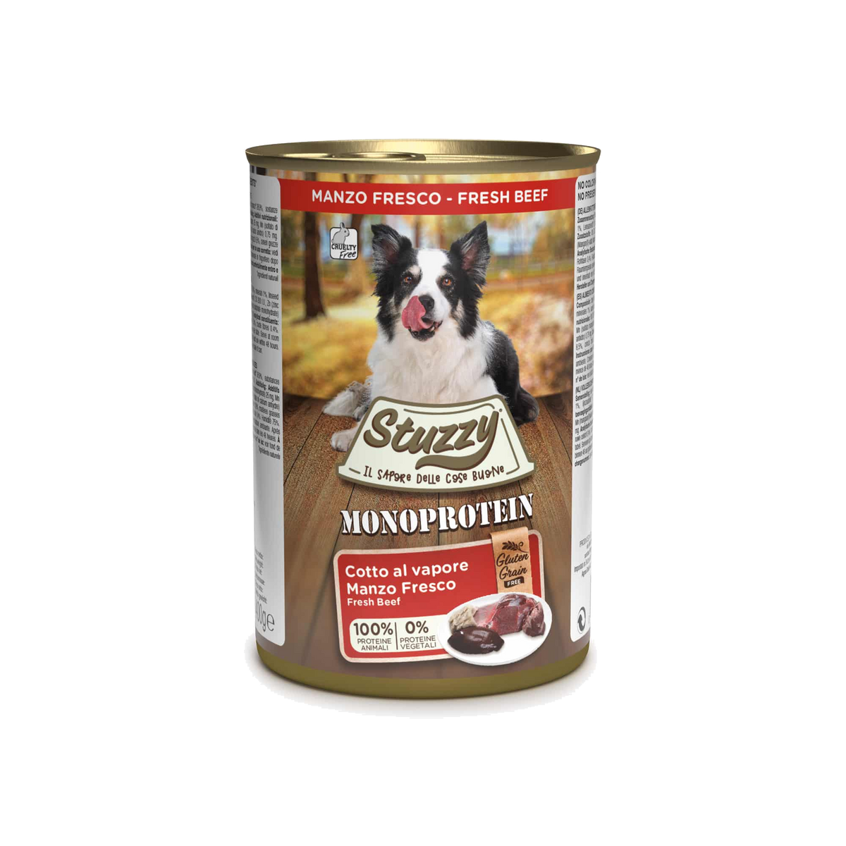 Stuzzy monoprotein buey fresco para perros