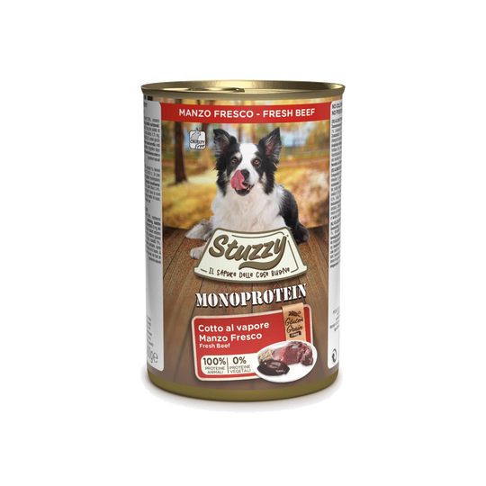 Stuzzy monoprotein buey fresco para perros