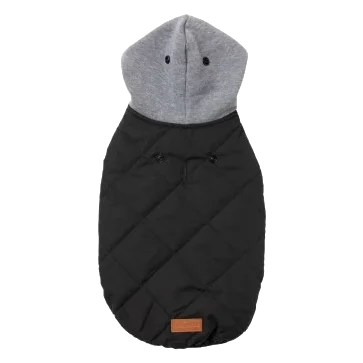 Sudadera con capucha para perros FuzzYard Cremorne negro