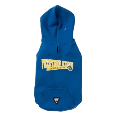 Sudadera con capucha para perros FuzzYard State azul talla 1