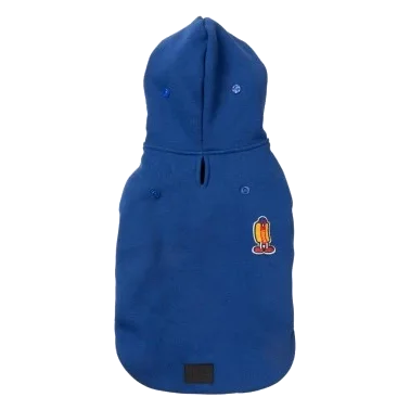 Sudadera con capucha para perros FuzzYard The Homies azul
