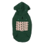 Sudadera con capucha para perros FuzzYard Treats verde