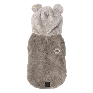 Sudadera con capucha para perros FuzzYard Winnie gris talla 6