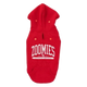 Sudadera con capucha para perros FuzzYard Zoomies rojo