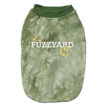 Sudadera para perros FuzzYard Smiley Tie-rus verde