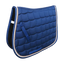 Sudadero de salto para caballo azul con acolchado ondulado