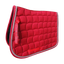 Sudadero de salto para caballo rojo con acolchado ondulado