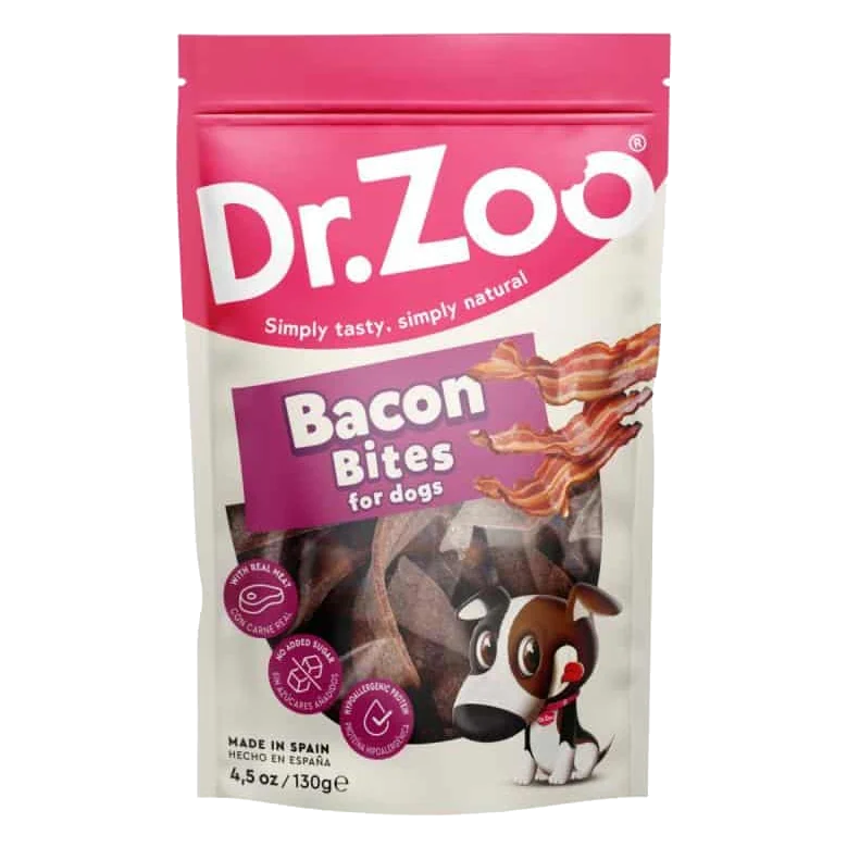 Tiras de bacon Doctor Zoo para perros, 130 g