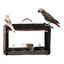 Transportín para aves y loros plegable con ventana transparente y dos loros