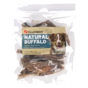Ubre de búfalo nature snack flamingo 200 gr para perros