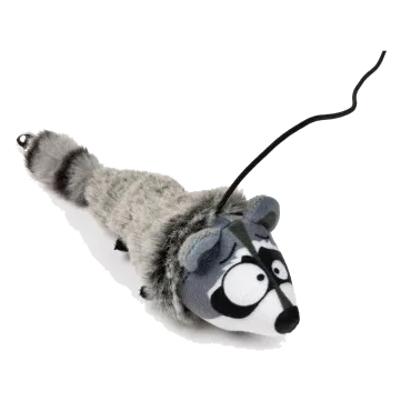 Varita para gatos con peluche FuzzYard Yeetz Run Along Racoon